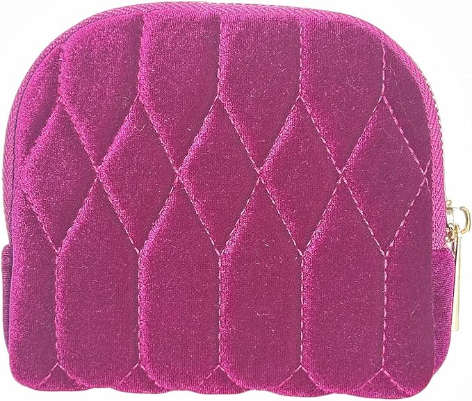 Small Travel Jewelry Case - Jewelry Travel Organizer Bag with for Bracelets, Necklaces, Bangles, Jewelry Organizer Storage Bag Gift for Women Girls,5.1x4.72x1.18 IN- RJB001-Purple