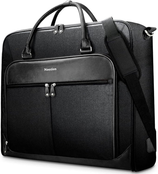 Garment Bag Travel Large Carry On Suit Bag with Strap for Business Hanging Suitcase Luggage Bags for Men Women (Black)