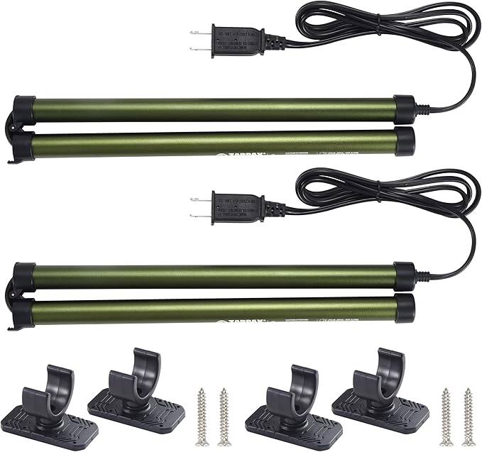 2 Pack Gun Safe Dehumidifier Rod | Dehumidifier Rod For Enclosed Spaces, Gun Safe & Vault, Cabinets | Protect Valuables & Stop Humidity, & Moisture | Foldable, 4 Mounting Brackets | 24''/61cm