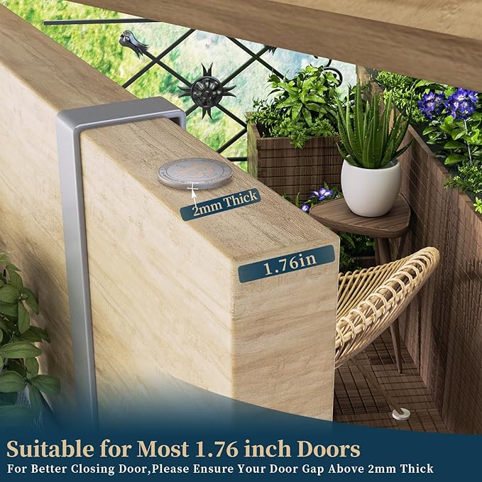 Consumest Over The Door Hooks Organizer - Extra Long Door Hanger with 9 Coat Hooks & 2 Mesh Basket, Back Storage Organizer Hanging Towels for Bathroom, Bedroom - Grey (for 1.76 in Doors)