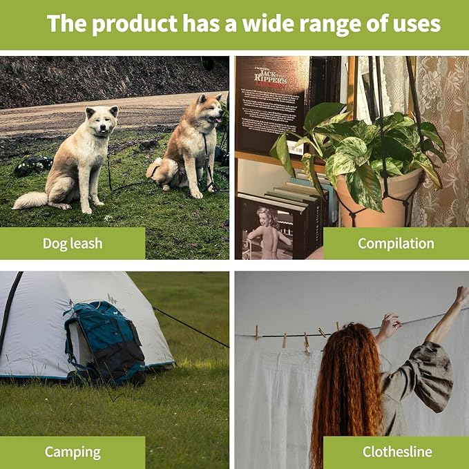 1/4 Inch 500FT Black Polyester Solid Braid Rope | High UV & Abrasion Resistance | Industrial Grade, Low Stretch | Multipurpose for Flag Poles, Clotheslines