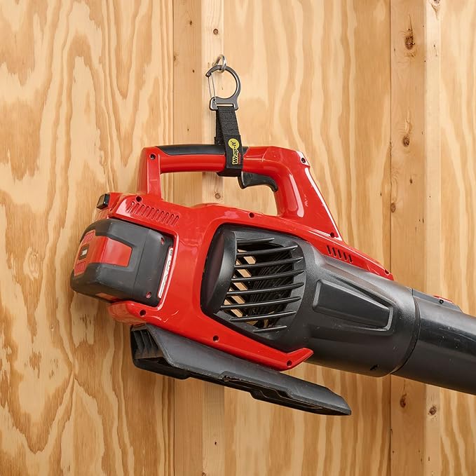 Wrap-It Storage Quick Clips - 14" (3-Pack) Black - Cable Straps With a Metal Clip to Use as an Extension Cord Organizer or Garden Hose Holder