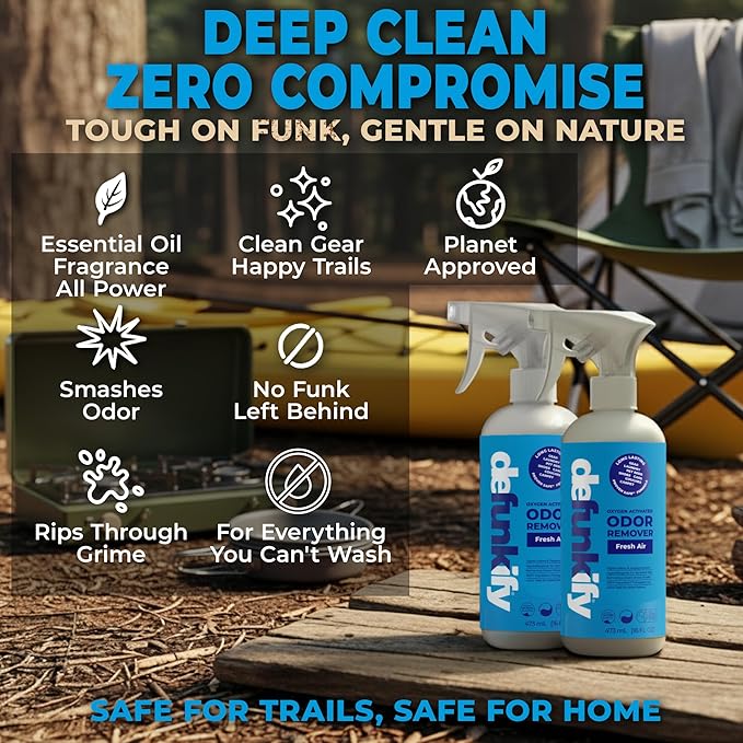 Fabric Freshener Spray, 32oz. 'Fresh Air' Odor Remover Spray. Shoe Deodorizer, Carpet Deodorizer, Odor Eliminator for Strong Odors Cleaning Supplies. ProvenSafe™ Fabric Freshener for Sensitive Gear