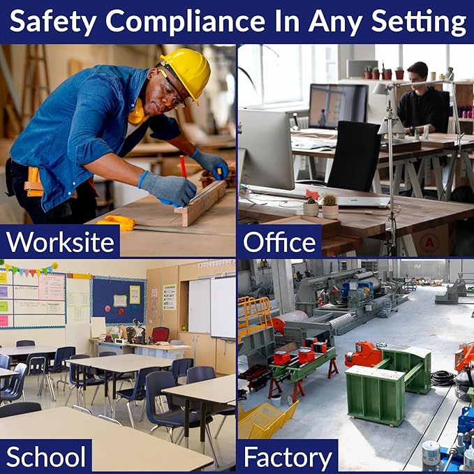 MFASCO 4 Shelf Commercial First Aid Kit, Type I & II, 2021 OSHA Approved,ANSI Z308.1-2021 Compliant, 528 pcs Latex-Free, Wall Mount Cabinet,No Medications,Easy Refilling Instructions, with Tourniquet