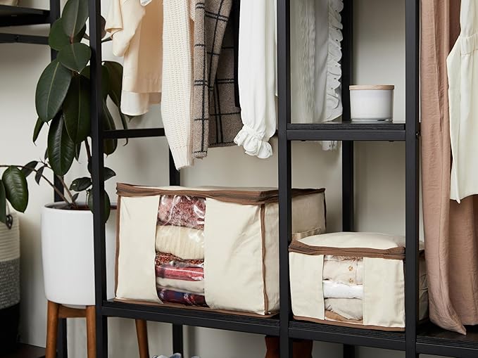 Covermates Keepsakes - Canvas Storage Bag - Premium Canvas - Carrying Handles - Dual Zipper Pulls - Indoor Storage, Natural