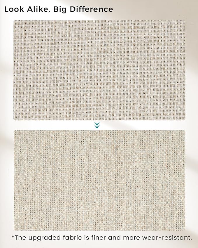 Storage Cube Bins | 7.7 oz/yd² Fabric Cubby Organizer Baskets for Shelf, Bookcase, Closet, Cabinet, Wardrobe | 13x13 Cube Drawer | 6 Pack, Beige, 13x13x13 Inch