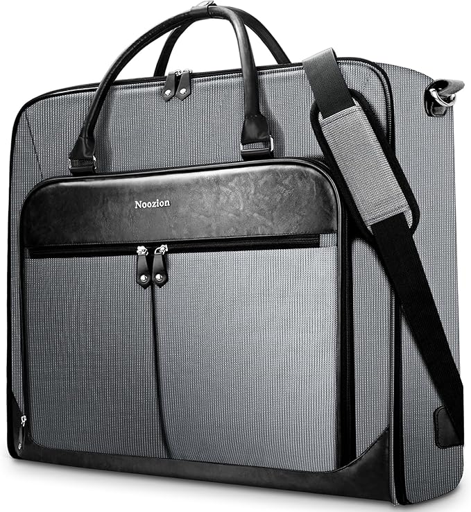 Garment Bag Travel Large Carry On Suit Bag with Strap for Business Hanging Suitcase Luggage Bags for Men Women (Grey)
