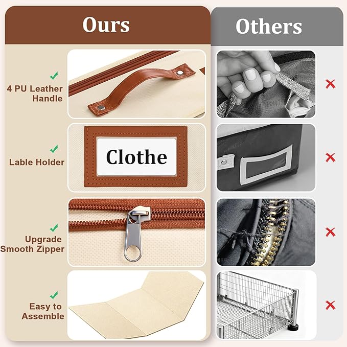 Dolicer 4 Pack Under Bed Storage with Wheels, 6in-10in Height Adjustable Underbed Storage Containers, 92L XXXL Under Bed Drawers Rolling Bin with Clear Lids for Dorm Shoes Clothes Organizers(Beige)