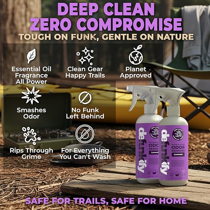 Fabric Freshener Spray, 32oz. 'Lavender' Odor Remover Spray. Shoe Deodorizer, Carpet Deodorizer, Odor Eliminator for Strong Odors Cleaning Supplies. ProvenSafe™ Fabric Freshener for Sensitive Gear