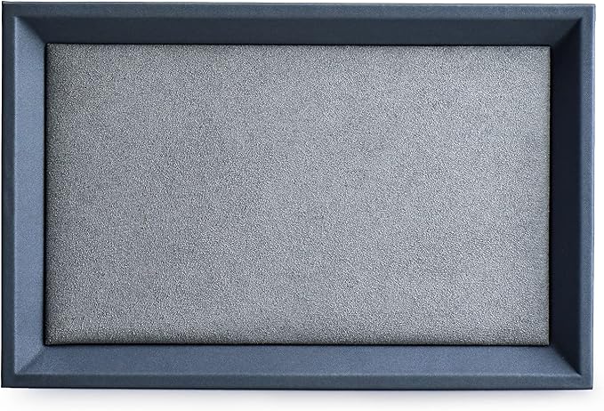 Oirlv Premium Leather Flat Jewelry Tray Jewelry Display Organizer,Valet Tray for Nightstand or Dresser Organizer(Small)