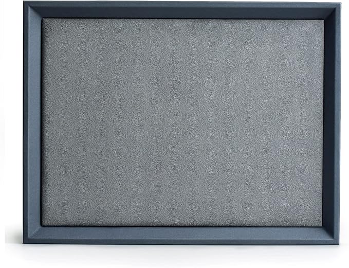 Oirlv Premium Leather Flat Jewelry Tray Jewelry Display Organizer Plate,Catchall Tray, Nightstand or Dresser Organizer(Large)