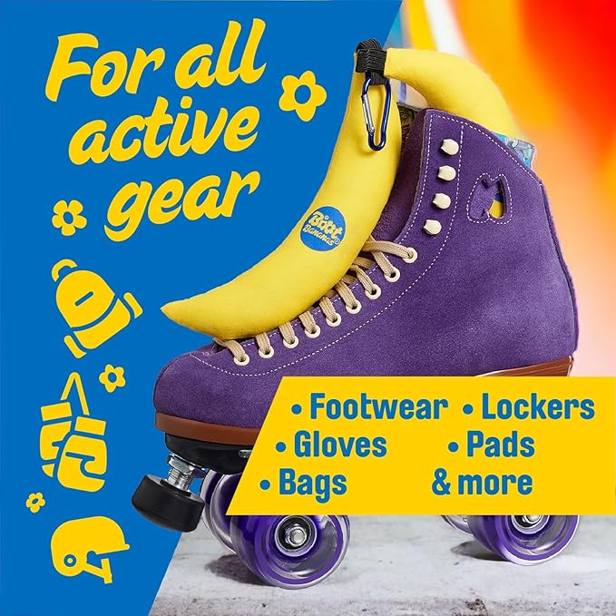 Boot Bananas Original Shoe Deodorizer | Long-Lasting, Reusable Sports Shoe Deodorizer Odor Neutralizer & Air Purifier | Eco-Conscious | Lasts 6 to 12 Months | 1 Pair