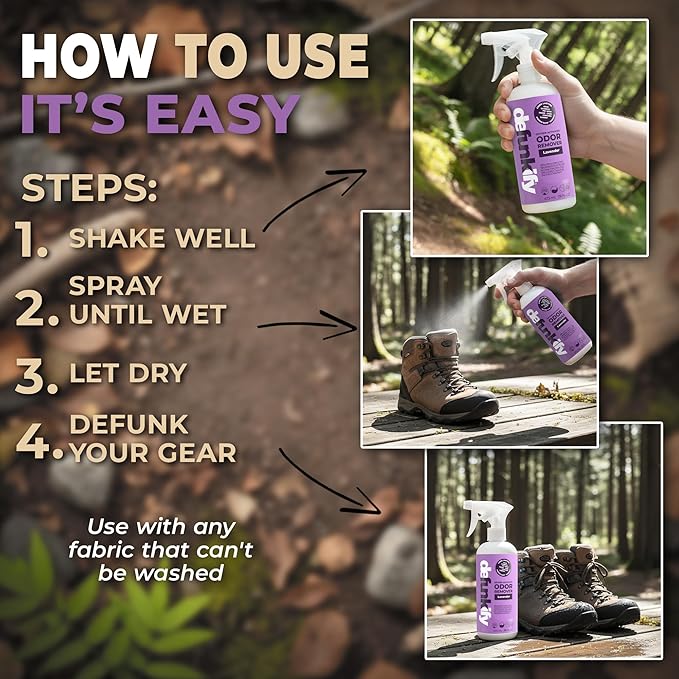 Fabric Freshener Spray, 32oz. 'Lavender' Odor Remover Spray. Shoe Deodorizer, Carpet Deodorizer, Odor Eliminator for Strong Odors Cleaning Supplies. ProvenSafe™ Fabric Freshener for Sensitive Gear