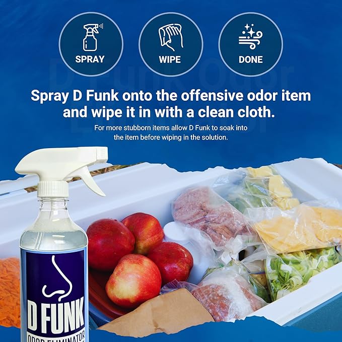 Ardent D Funk Odor Eliminator for Strong Odor, 16 oz. Bottle, Fabric Deodorizer Spray to Remove Smells and Odors, Carpet Cleaner, Pet Supplies, Sport Shoes and Equipment, Coolers, Made in USA