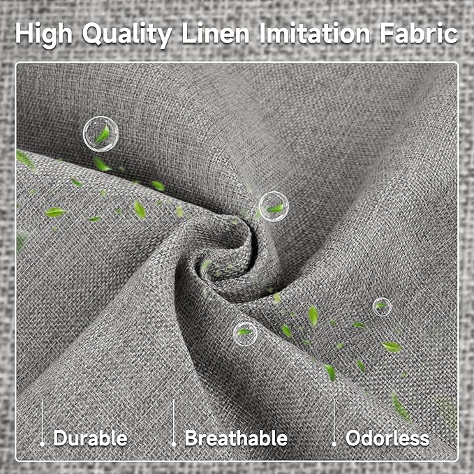 GRANNY SAYS Large Storage Bins with Lids, Decorative Storage Boxes, Collapsible Fabric Storage Bins with Double-Open Lid and Divider, 63L Linen Sorage for Closet, Dark Gray