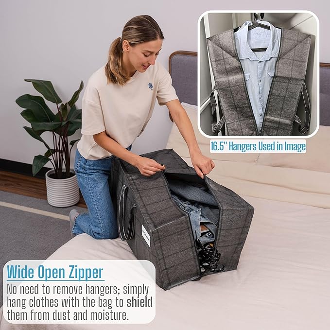 VENO 10 Pack Heavy Duty Moving Bags with Backpack Straps, Zippers & Handles, Extra Large Packing Bags for College Dorm Essentials, Moving Supplies Alternative to Cardboard Moving Boxes