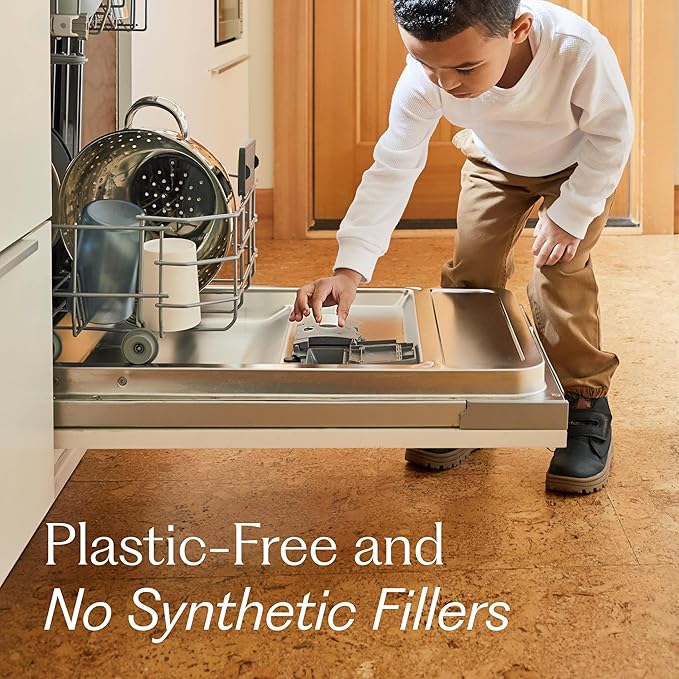 Branch Basics Dishwasher Tablets – 40 Ct, 3 Pack | Plastic-Free, Fragrance-Free, Human-Safe | Delivers a Powerful Clean Without Harsh Chemicals