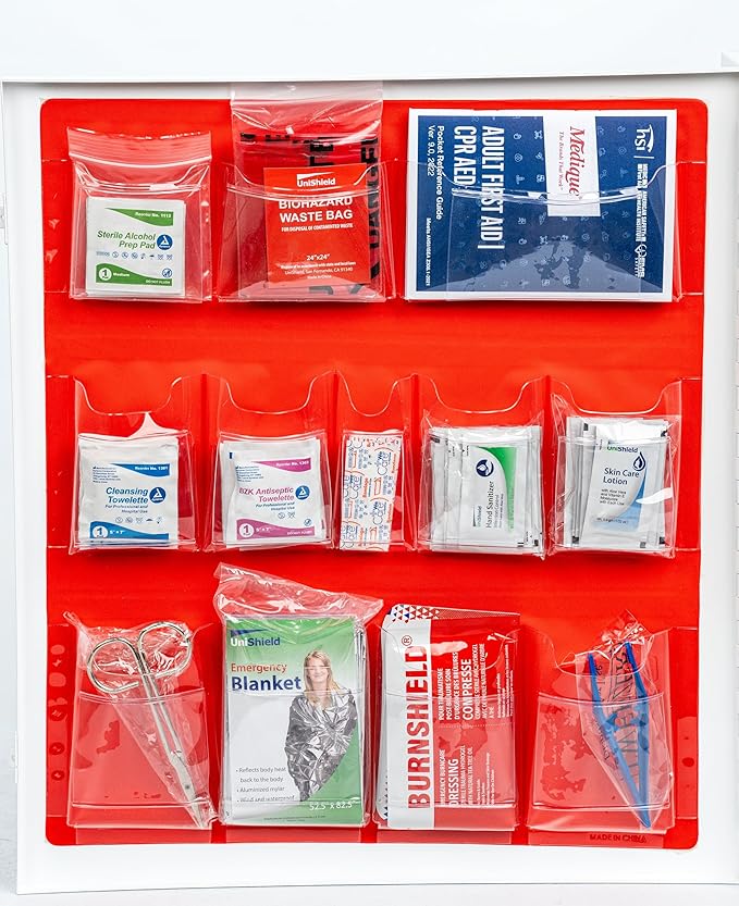 Restaurant Metal First Aid Cabinet, Wall Mountable (Class A Without Tablets, 3 Shelf)