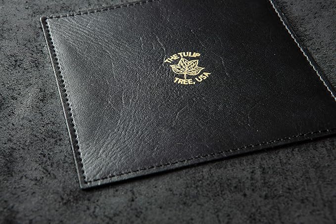 USA Handmade Premium Leather Valet Tray, Folds Flat! Dice Rolling Basket and Organizer with Brass Snaps - for Keys, Jewelry, Coin, EDC, Watch Storage Caddy - Black Medium