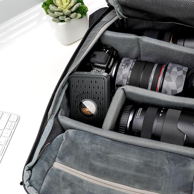 Rechargeable Desiccant Dehumidifier for Storage with USB-C Cable,Reusable Portable Moisture Absorber Dryer Silica Gel Beads for Gun Safe Camera Lens Filter Electronics 3d Printer Filaments Instrument