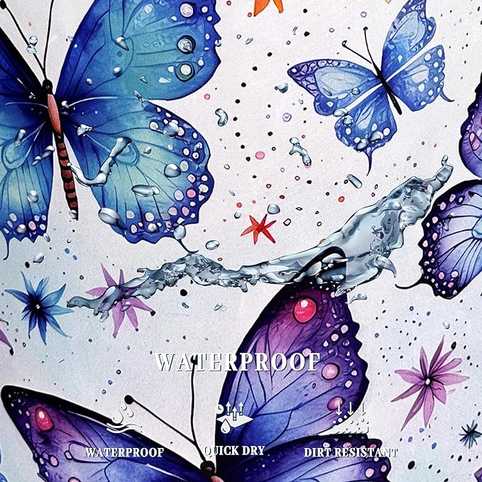 Beautiful Butterfly Laundry Hamper Foldable With Handles Tote Bag Universal Oxford Cloth Colorful Laundry Basket Clothes Toy Storage Bucket 18.9" x 16.5" For Bathroom/Laundry/Bedroom