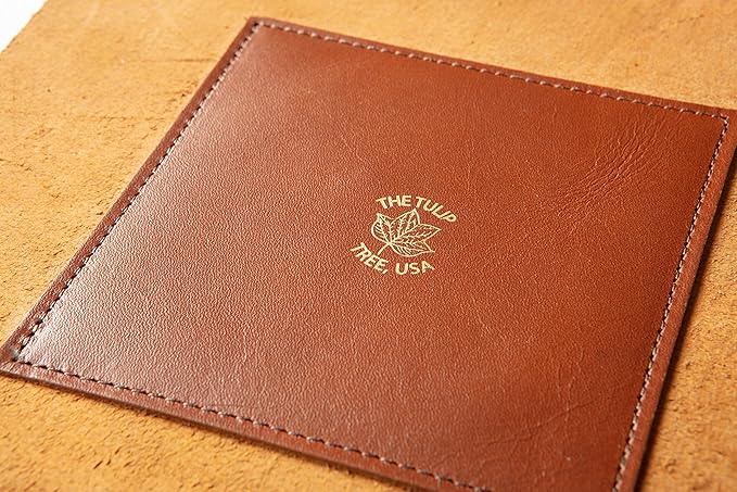USA Made Premium Leather Valet Tray, Folds Flat! Little Buddy Dice Rolling Basket and Organizer With Brass Snaps - Reinforced Felt Bottom - For Keys, Jewelry, Coin, EDC, Watch Storage Caddy - Chestnut