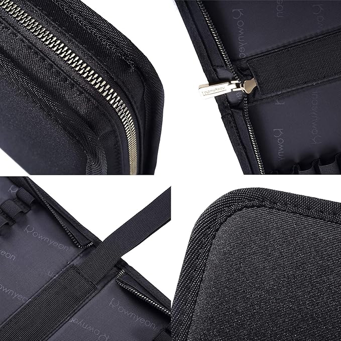 ROWNYEON Lipstick Organizer Case Lipstick Holder Portable Lipstick Bag Travel Makeup Bag Cosmetic Case Large Capacity Lipstick Carrying Case Makeup Artist Lip Gloss Storage Bag