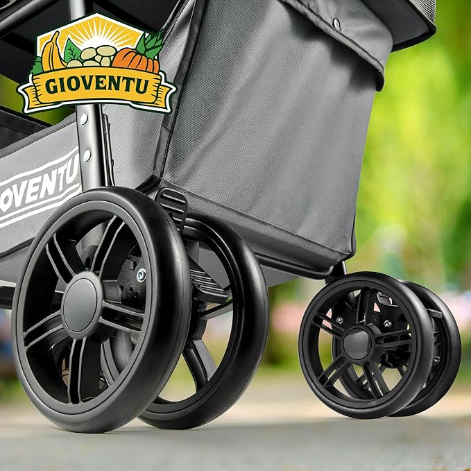 𝐍𝐞𝐰𝐥𝐲 𝐔𝐩𝐠𝐫𝐚𝐝𝐞𝐝 Folding Shopping Cart, 80lbs Collapsible Grocery cart with Removable Basket and 360° Swivel Wheels, Single-hand Fold, Portable Personal Stroller Shopping Cart for Groceries