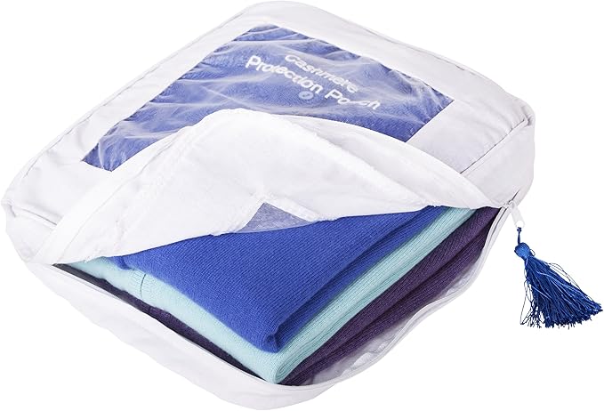 The Cashmere Choice 5 Pack Cashmere Wool Sweater Storage Bags Moth Proof – 100% Cotton Breathable Clothes Protection Pouch – XL