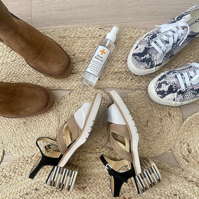 BootRescue All-Natural Premium Shoe Deodorizer Spray. Eliminates Odor & Refreshes Sneakers, Running & Tennis Shoes, Work Boots, Sandals, Gym Bag, All Footwear. Long Lasting Smell Eliminator, 170mL/6oz